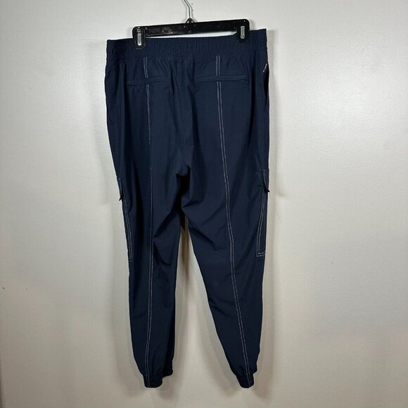 Athleta Chelsea Utility Jogger Womens Size 12 Navy Blue High Rise Cargo Pant - Picture 11 of 12